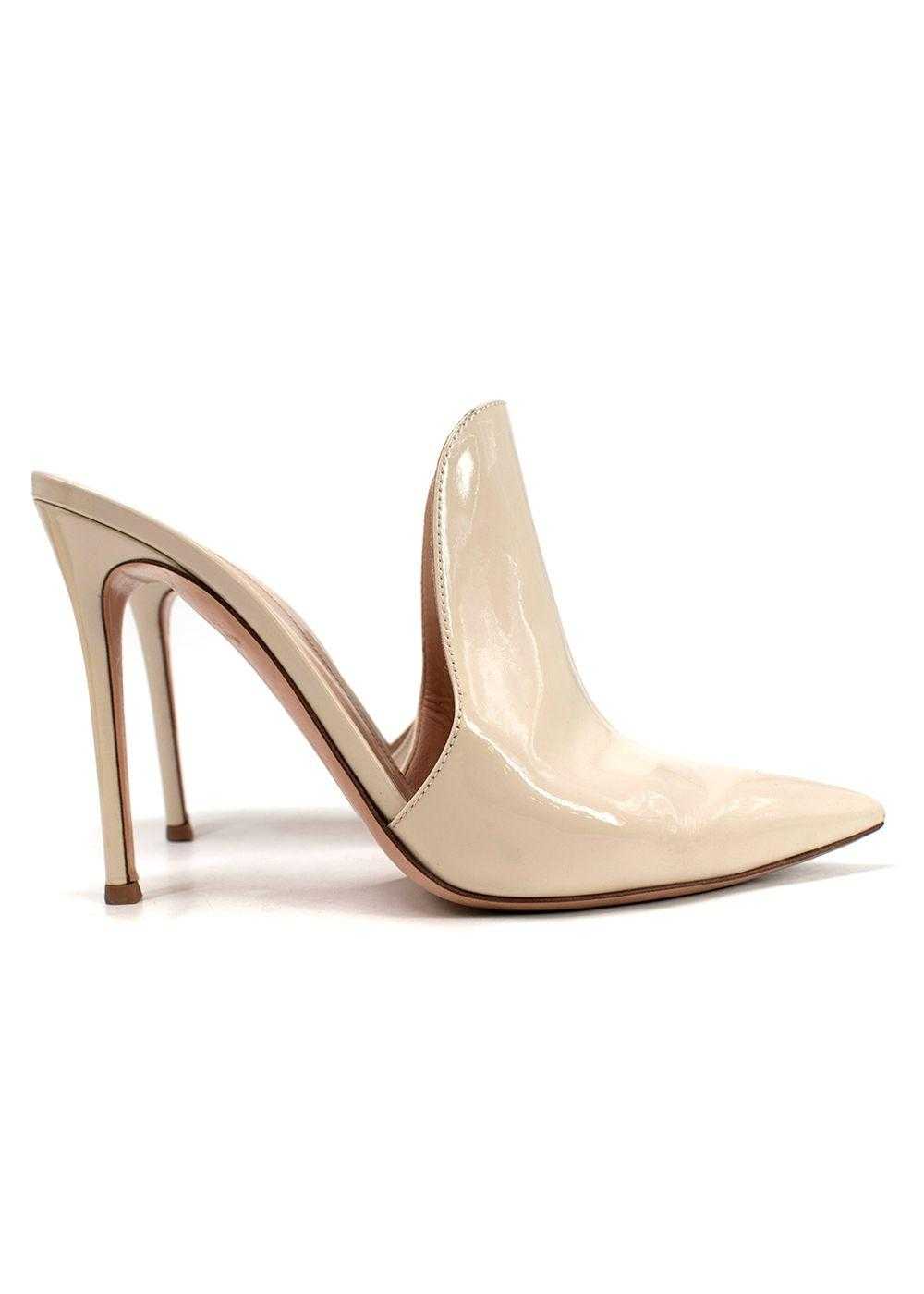 Managed by hewi Gianvito Rossi Beige Patent Leath… - image 2