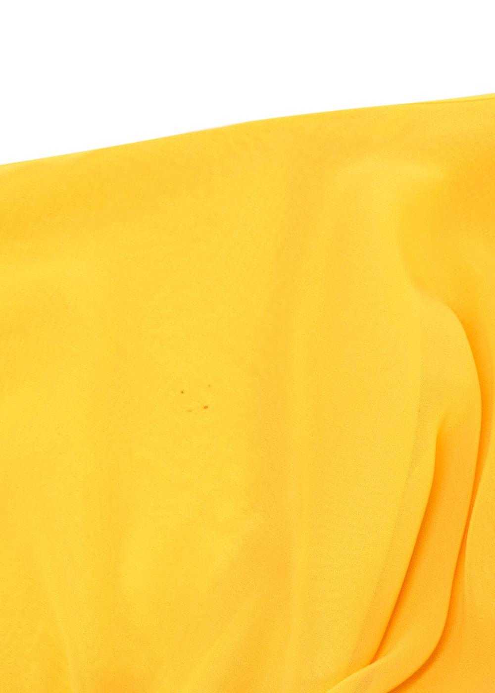Honayda Honayda Yellow Asymmetric Ruffled Gown - image 6
