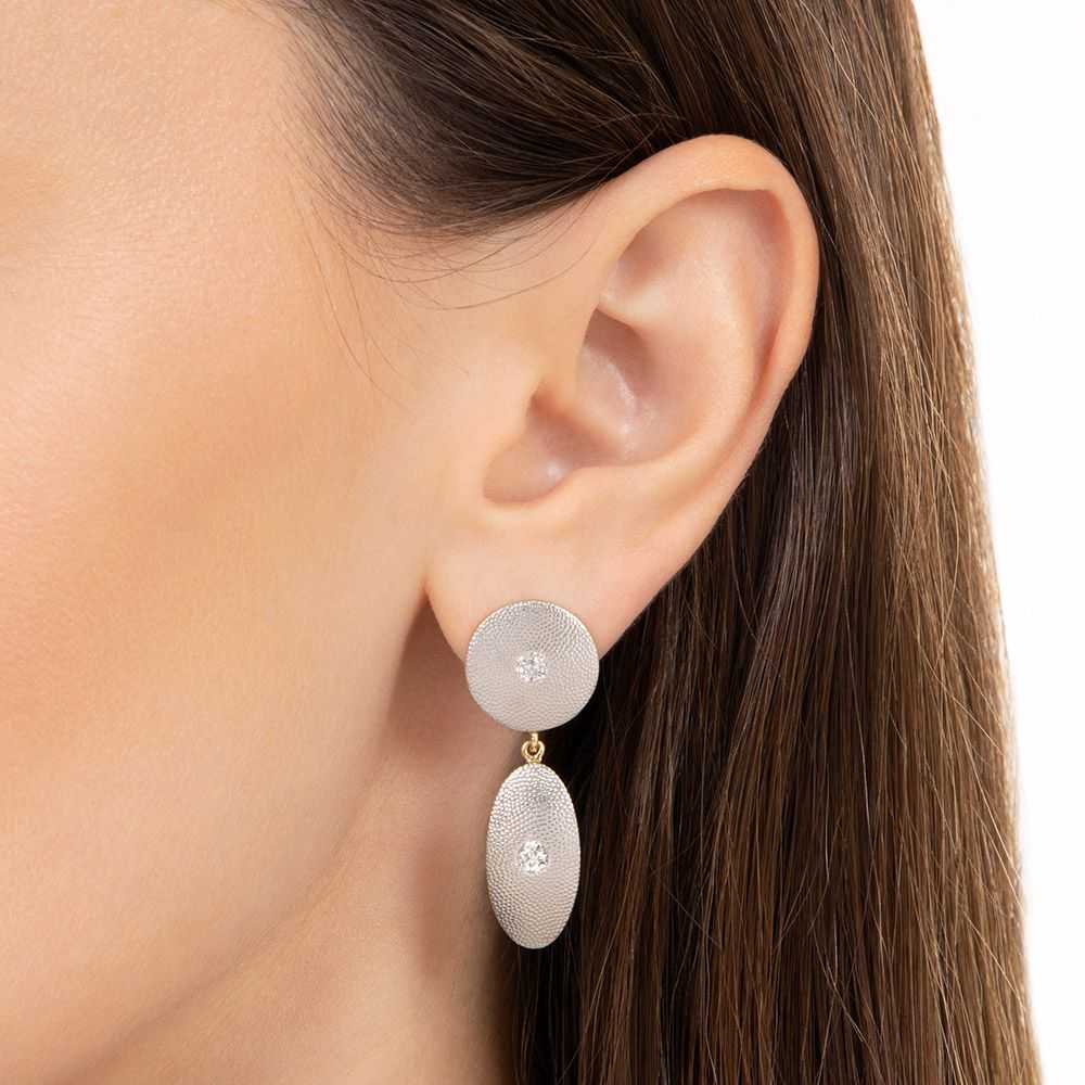 Edwardian Diamond Dangle Earrings - image 3