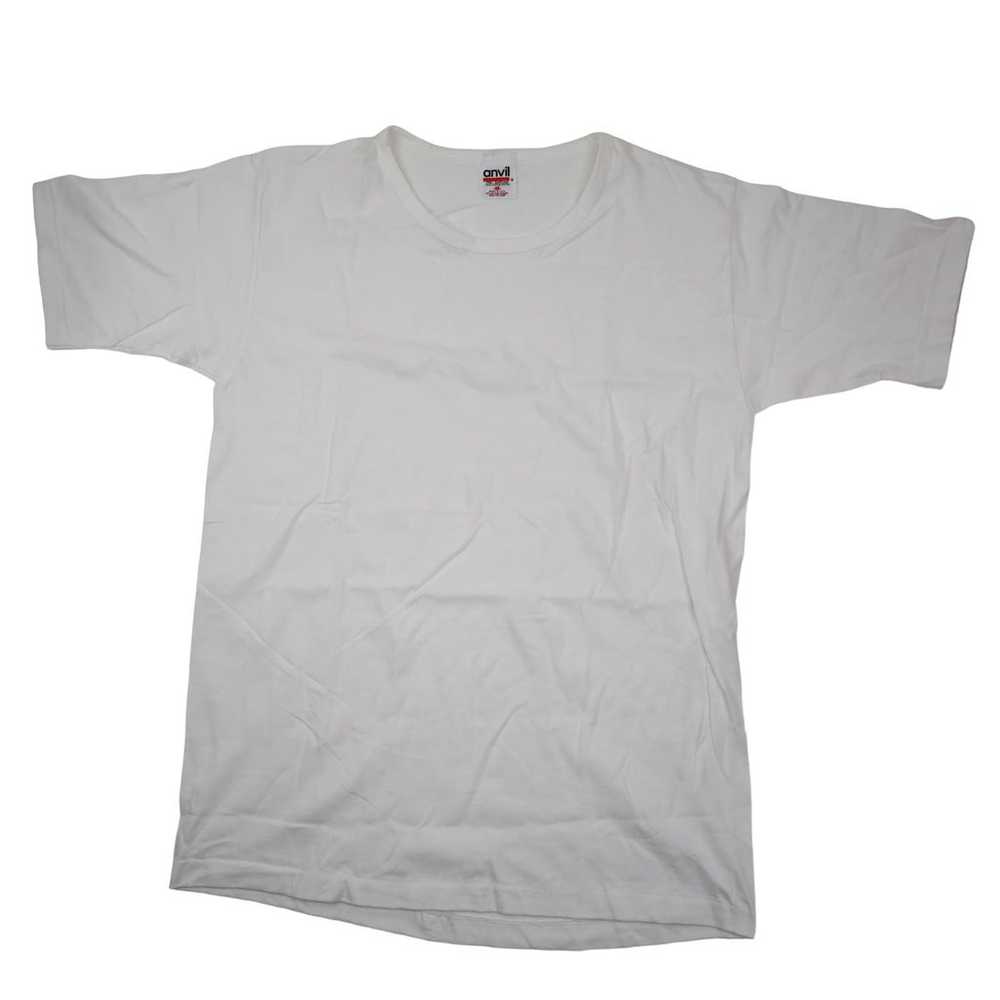 Vintage Anvil Single Stitched Blank T Shirt - image 1