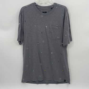 PRANA Auxi Crew T Shirt Mens Size XL Slim Grey Ca… - image 1