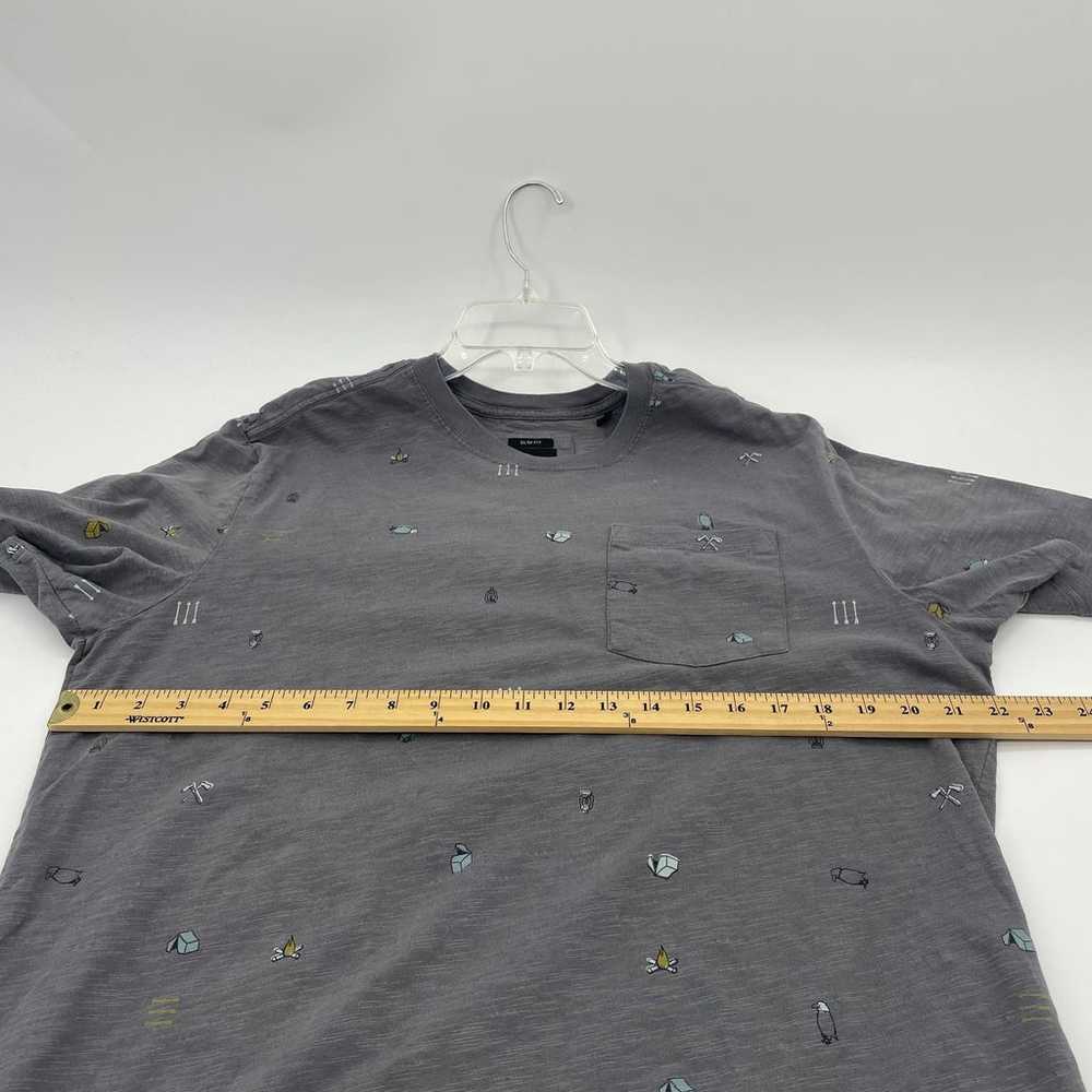 PRANA Auxi Crew T Shirt Mens Size XL Slim Grey Ca… - image 6