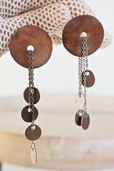 Handmade Copper Disc Earrings | Used, Secondhand,…