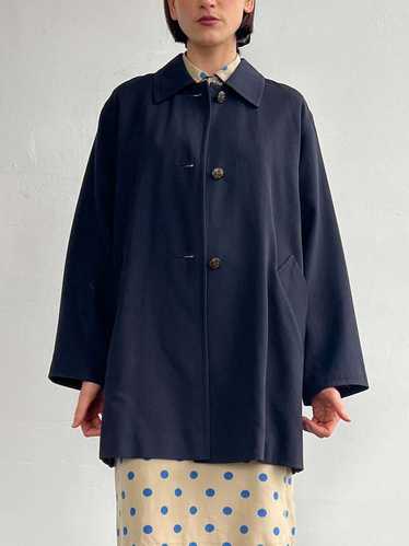 Vintage Wool Swing Jacket - Dark Blue