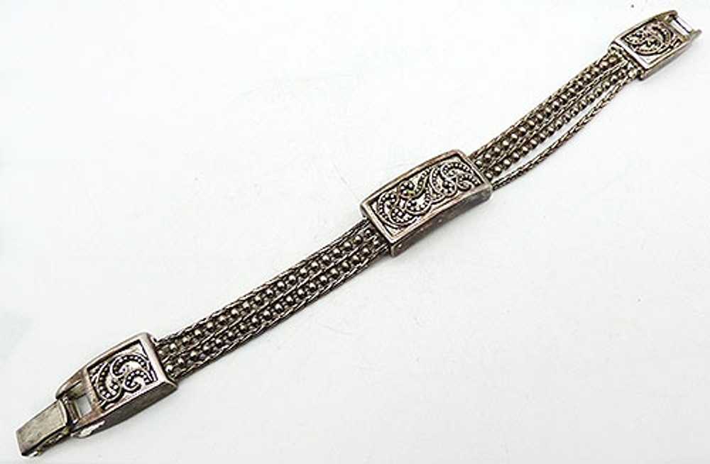 Napier Silver Chains Bracelet - image 1