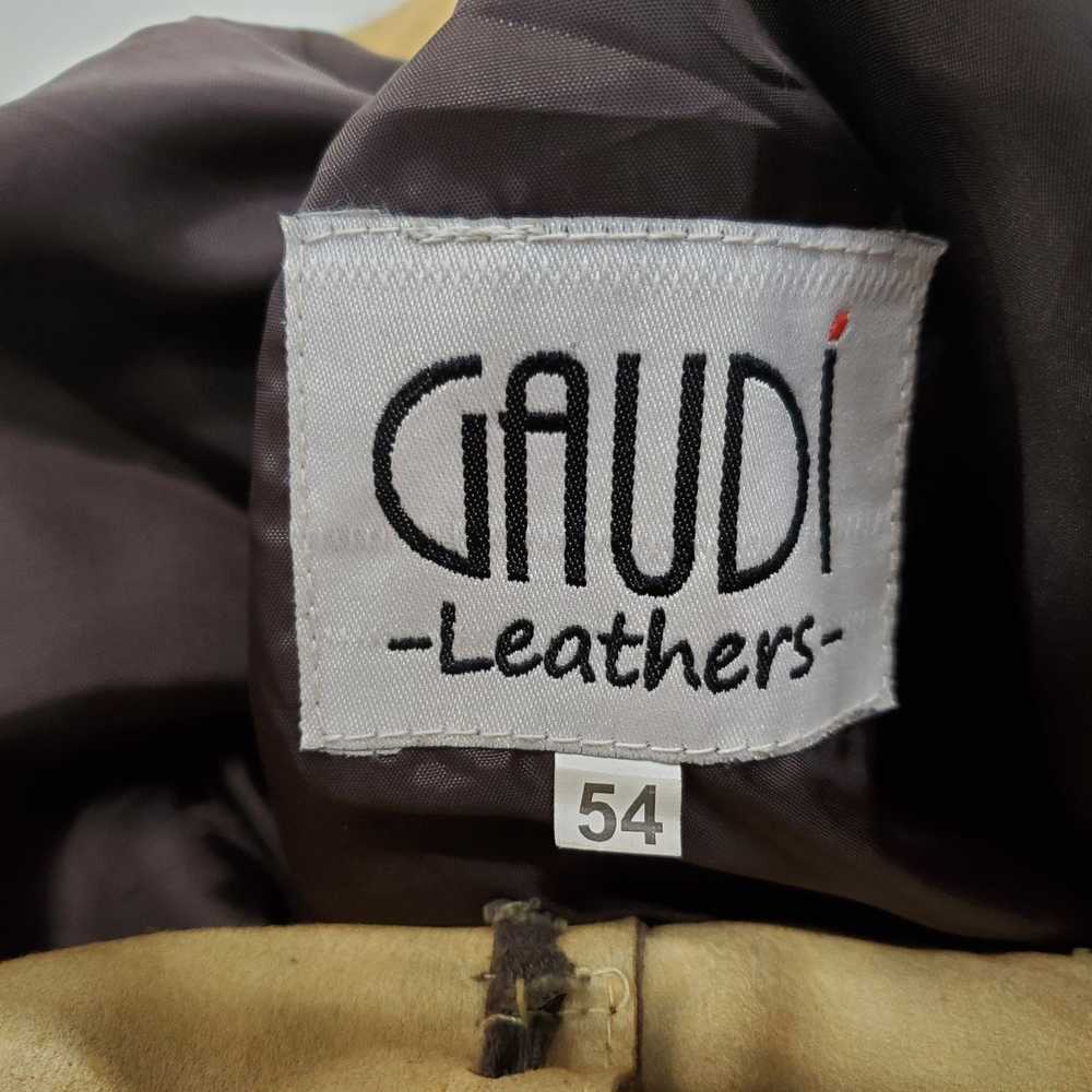 Gaudi Leather Vintage Brown Suede Lederhosen Size… - image 3
