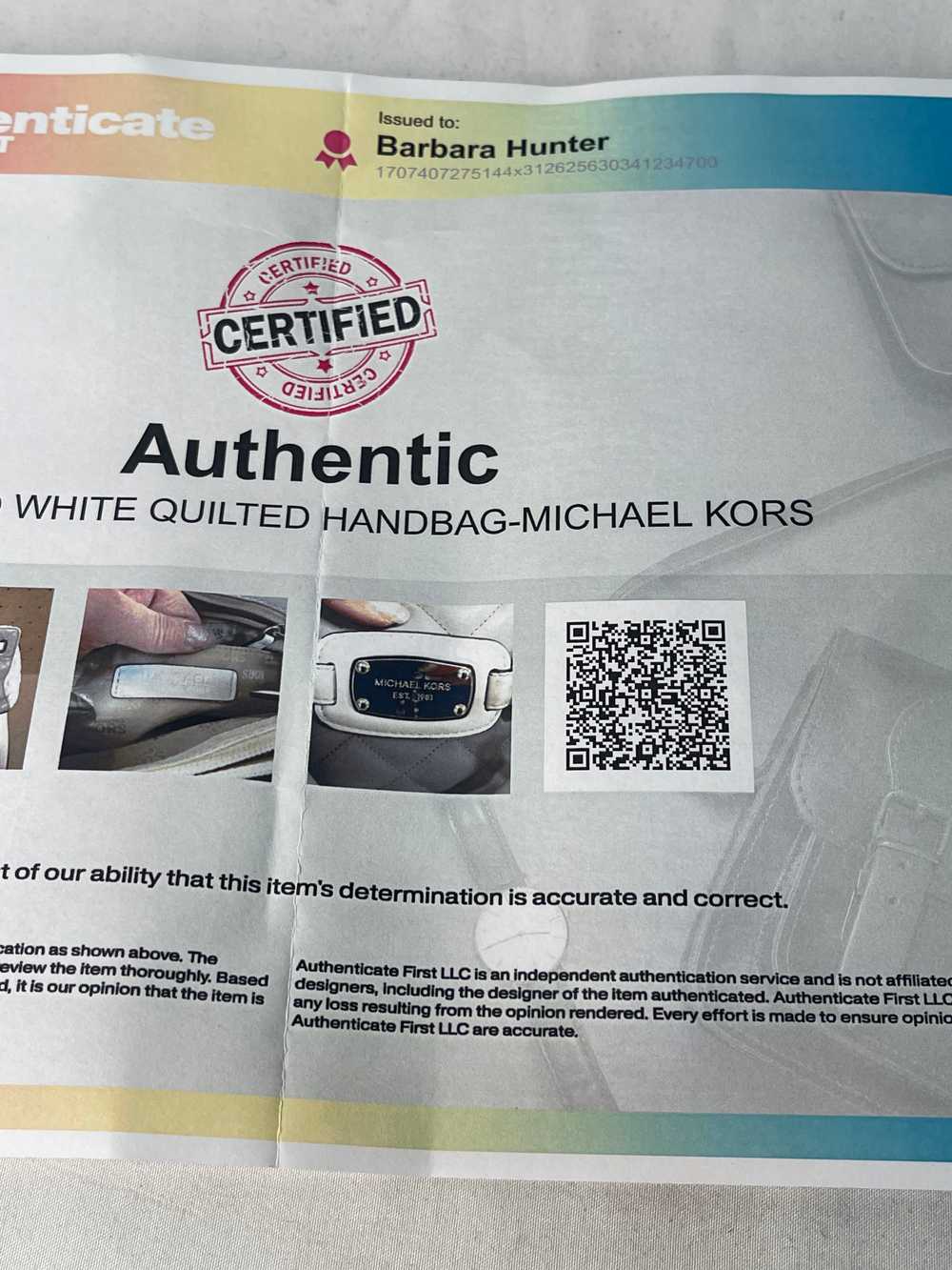 Certified Authentic michael Kors Gray and White H… - image 6