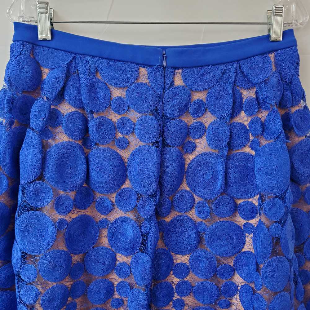 Anthropologie Eva Franco Blue Tan Midi Skirt Wome… - image 2