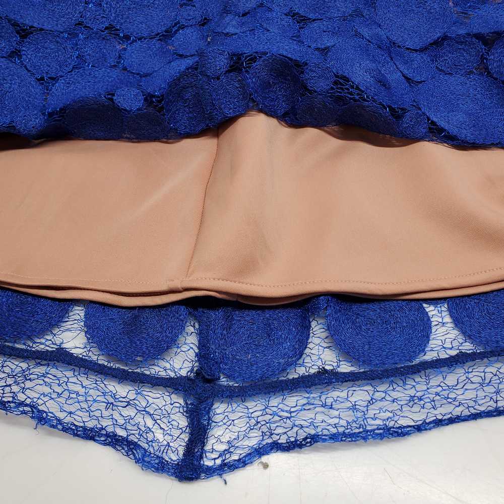 Anthropologie Eva Franco Blue Tan Midi Skirt Wome… - image 4
