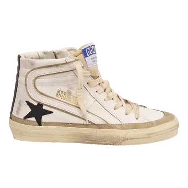 Golden Goose Slide leather trainers