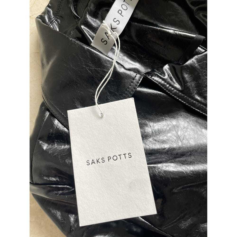 Saks Potts Vegan leather trench coat - image 6