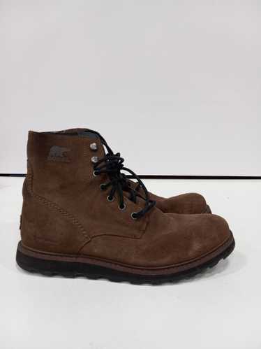 Sorel Brown Suede Waterproof Boots Men's Size 9