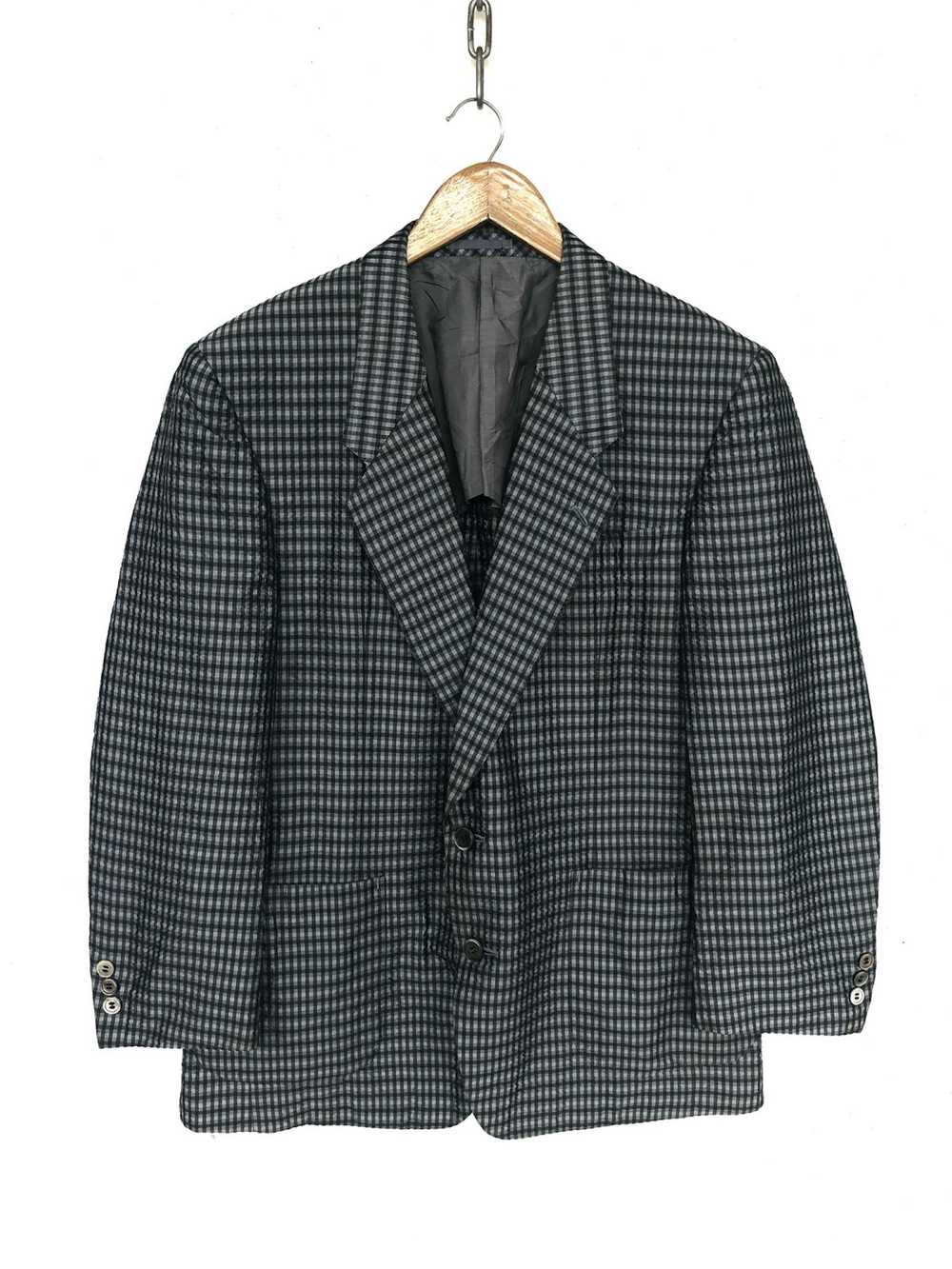 Lanvin Lanvin Paris Silk Beautiful Gingham Two Bu… - image 2