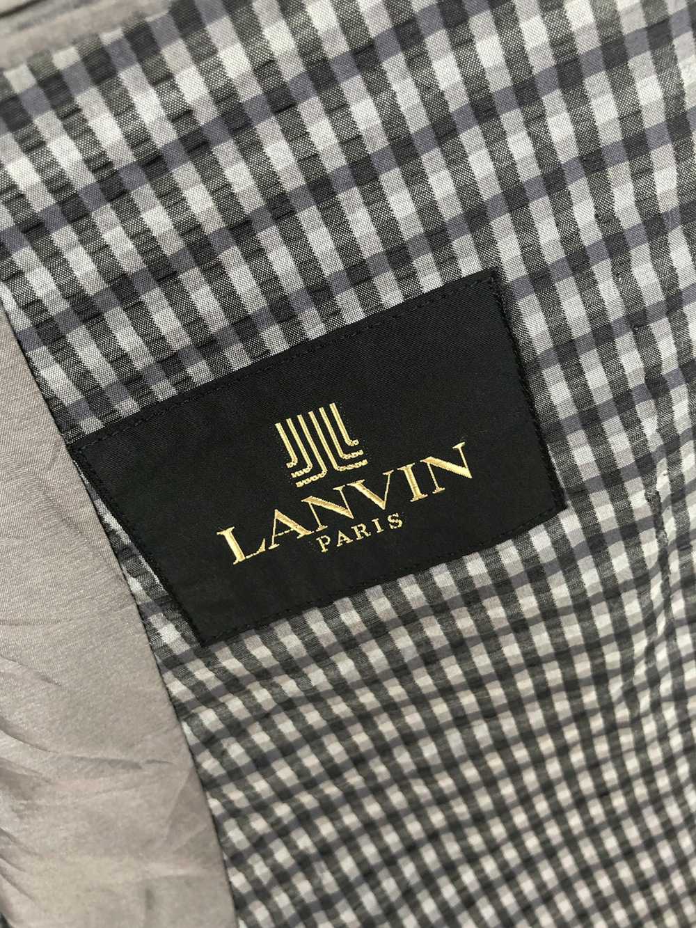 Lanvin Lanvin Paris Silk Beautiful Gingham Two Bu… - image 8