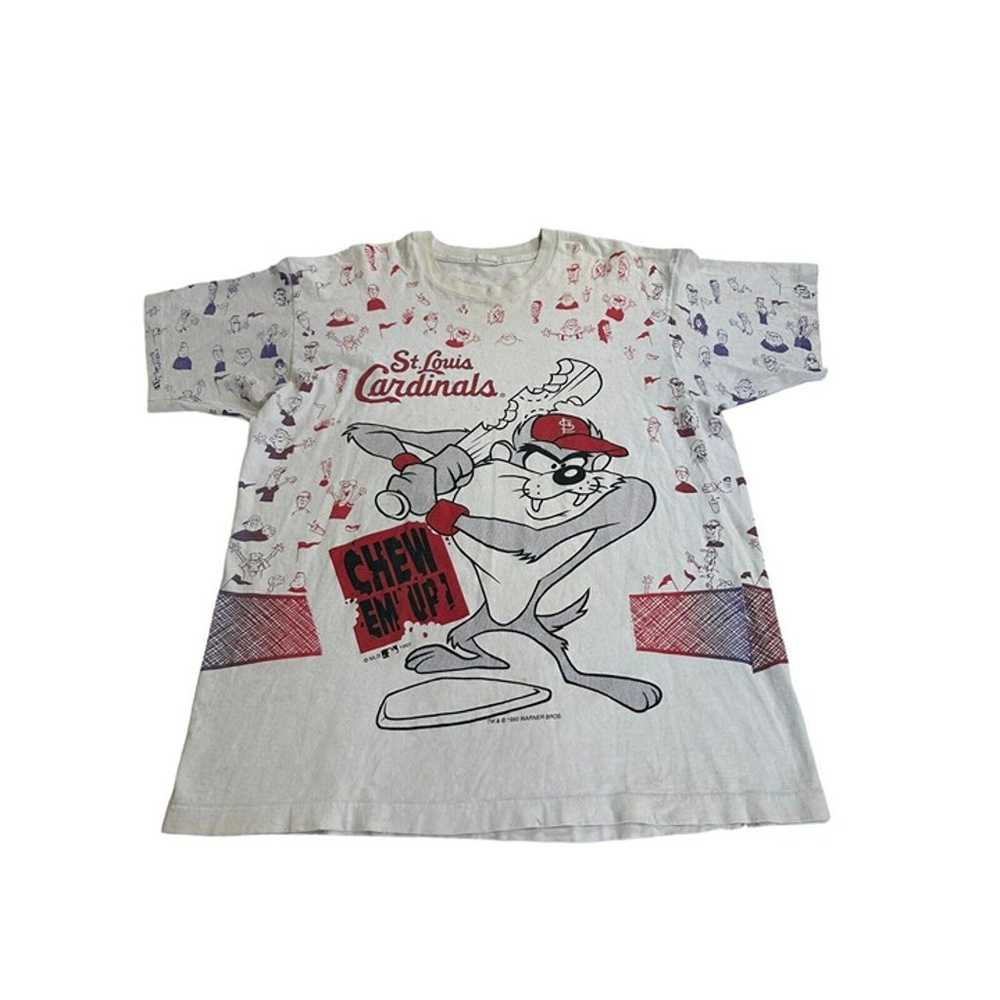 1993 St. Louis Cardinals Taz All-Over Print T-Shi… - image 4