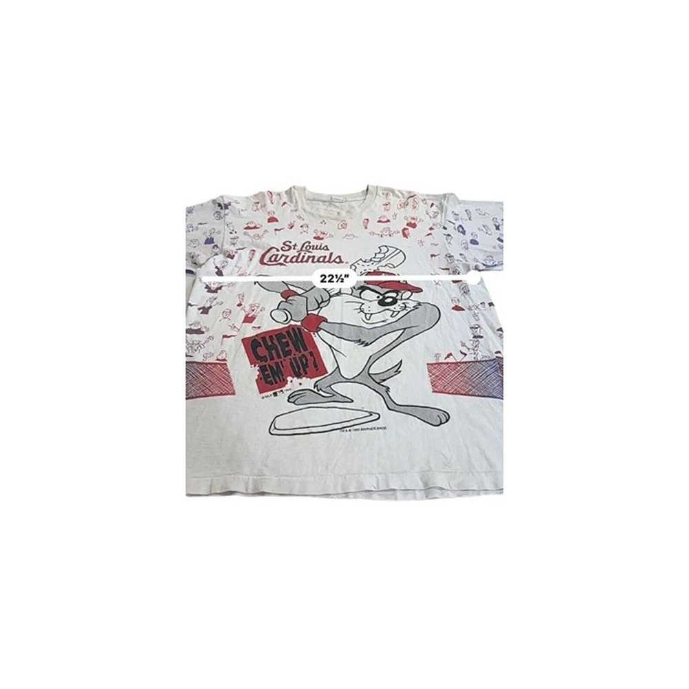 1993 St. Louis Cardinals Taz All-Over Print T-Shi… - image 5
