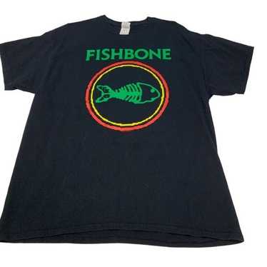 rare! XL Stussy STUSSY fish fish T-shirt fishing 80s Vintage black