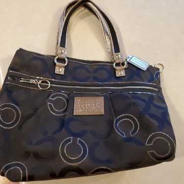 Coach poppy handbag tote purse tote xl - image 1