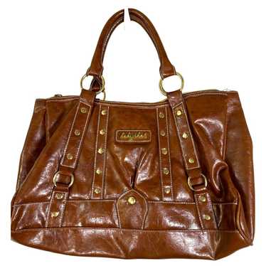 Baby Phat Y2K Brown Faux Leather Studded Gold Sho… - image 1