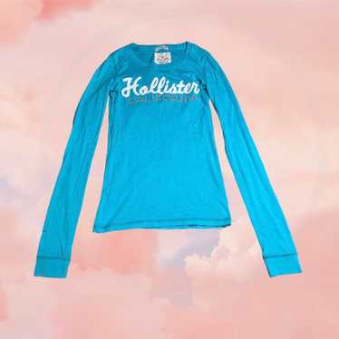 Y2k embroidered Hollister long sleeve