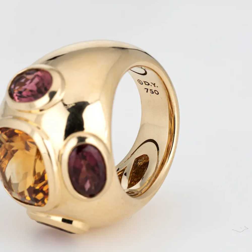 David Yurman Renaissance Ring 18 Karat Gold Citri… - image 7