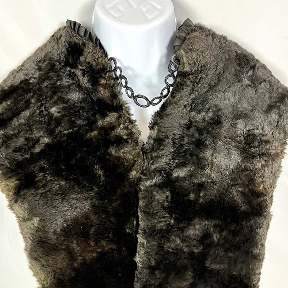 Vintage 1930s Sheared Beaver Fur Stole w/ Ribbon … - image 4