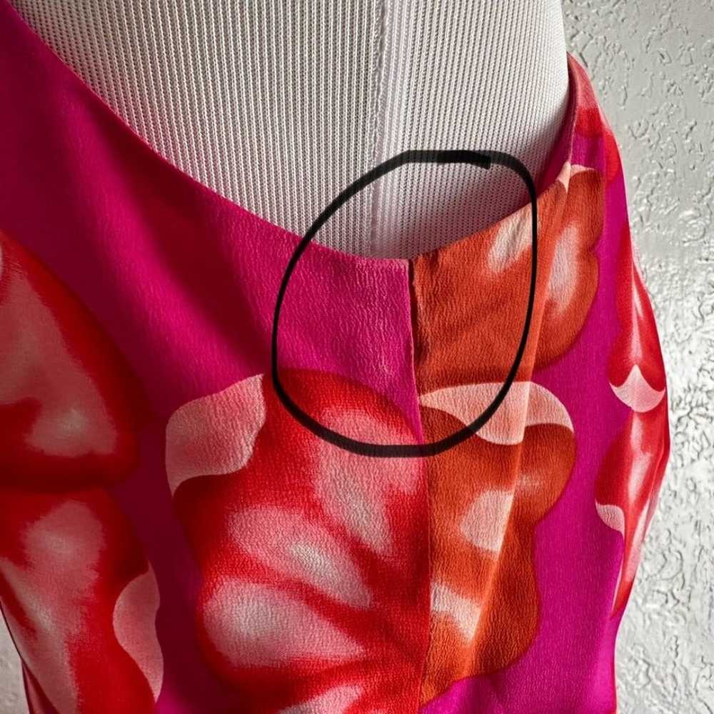 Vintage August Hale 90’s floral sarong silk maxi … - image 8