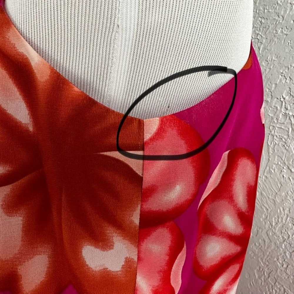 Vintage August Hale 90’s floral sarong silk maxi … - image 9