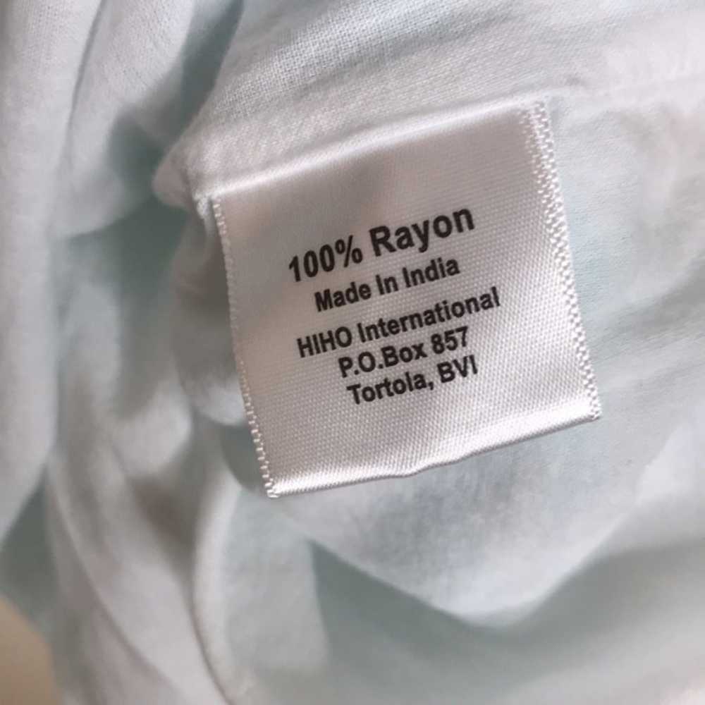 HIHO Calypso Mini Dress 100% rayon in sea spray s… - image 11