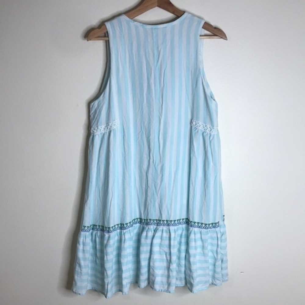 HIHO Calypso Mini Dress 100% rayon in sea spray s… - image 12