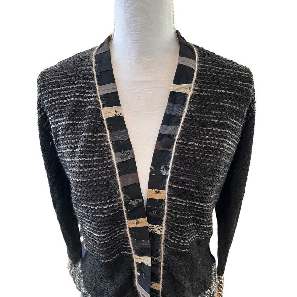 Vintage Staley Gretzinger Hand Knit Wool Mixed Me… - image 2