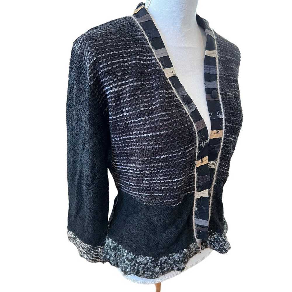 Vintage Staley Gretzinger Hand Knit Wool Mixed Me… - image 3