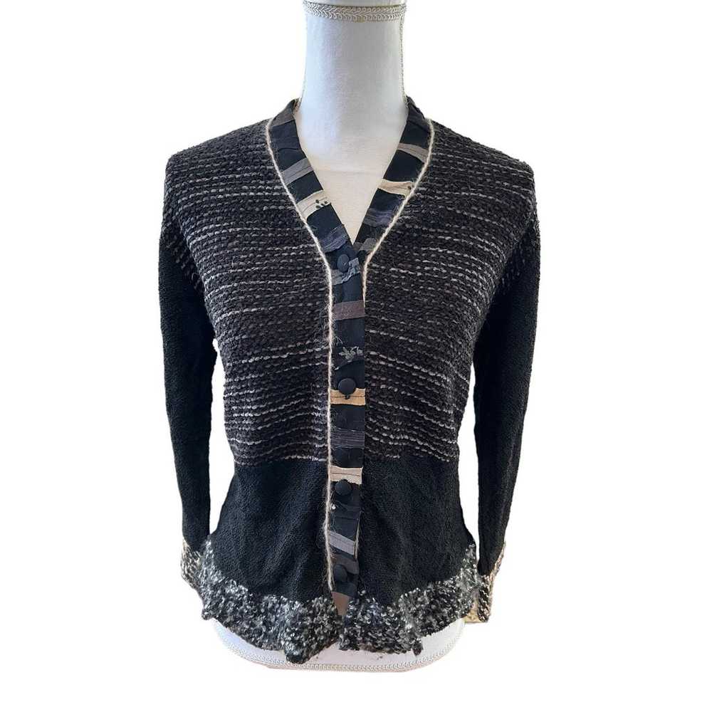 Vintage Staley Gretzinger Hand Knit Wool Mixed Me… - image 4