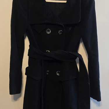 MNG by Mango Black Cotton Trench