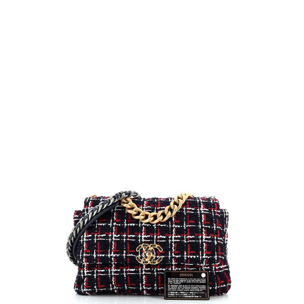 CHANEL 19 Flap Bag Quilted Tweed Large - image 2
