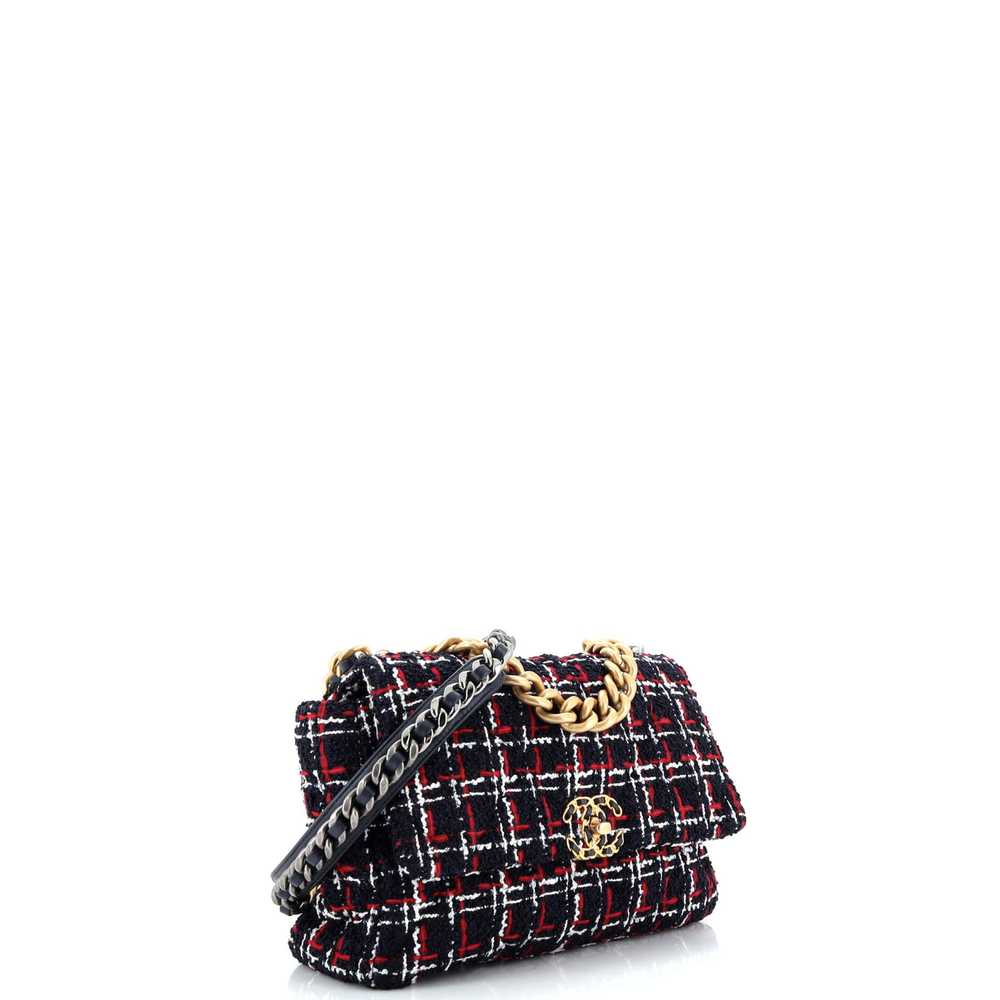 CHANEL 19 Flap Bag Quilted Tweed Large - image 3