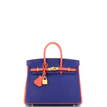 Hermes Birkin Handbag Bicolor Epsom with Brushed G