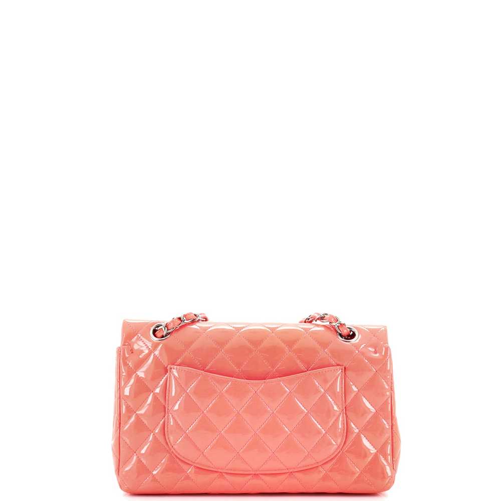 CHANEL Classic Double Flap Bag Quilted Patent Med… - image 3
