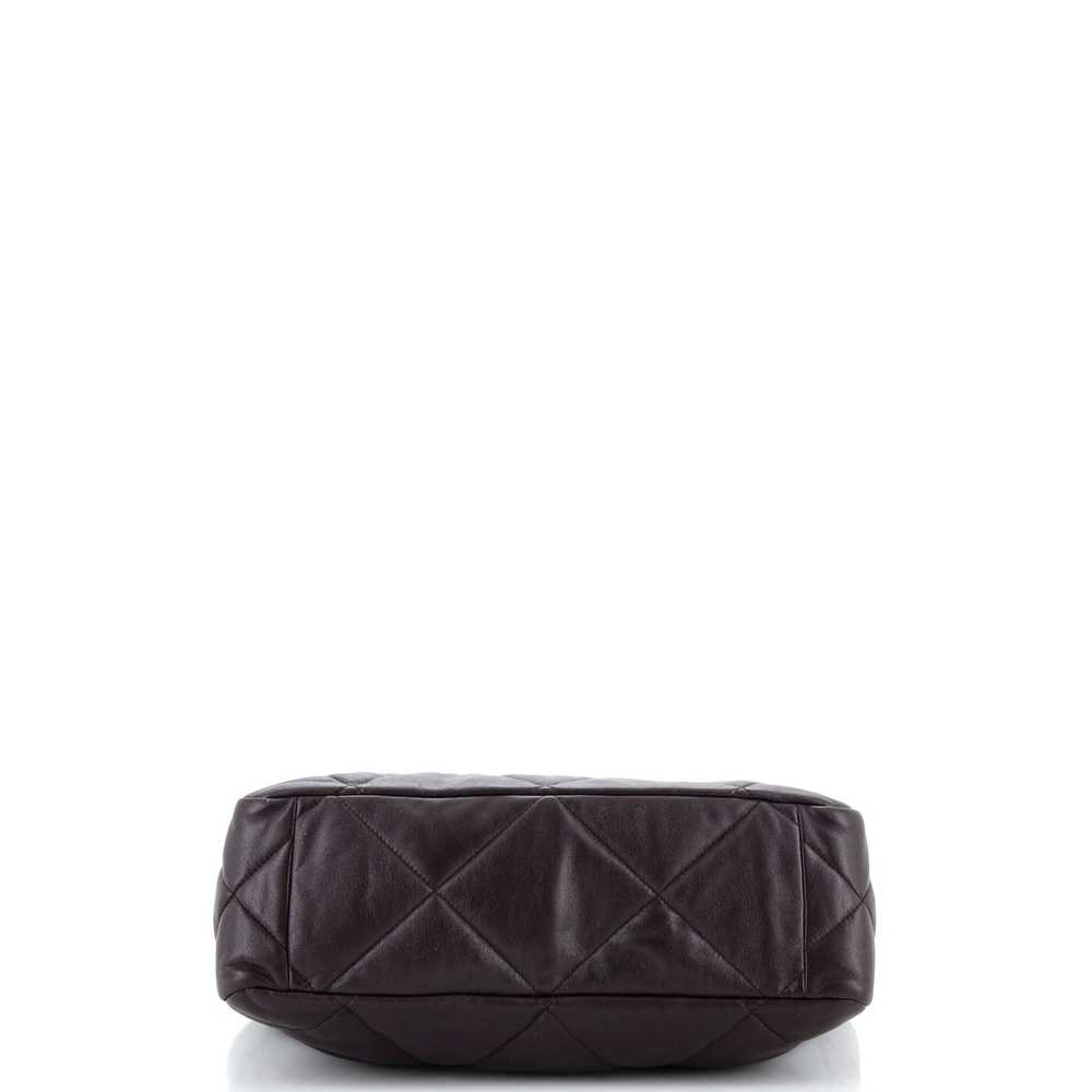 CHANEL 19 Shopping Bag Quilted Leather East West - image 5