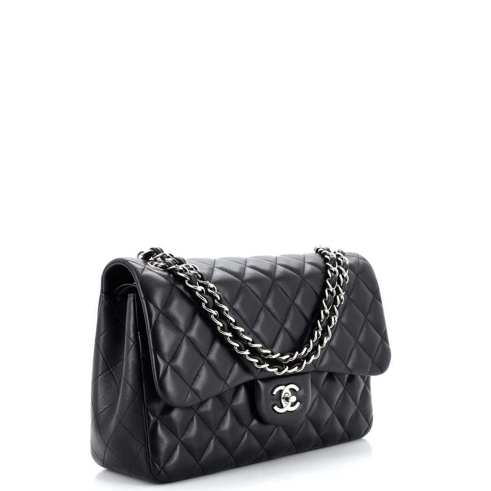 CHANEL Classic Double Flap Bag Quilted Lambskin J… - image 2