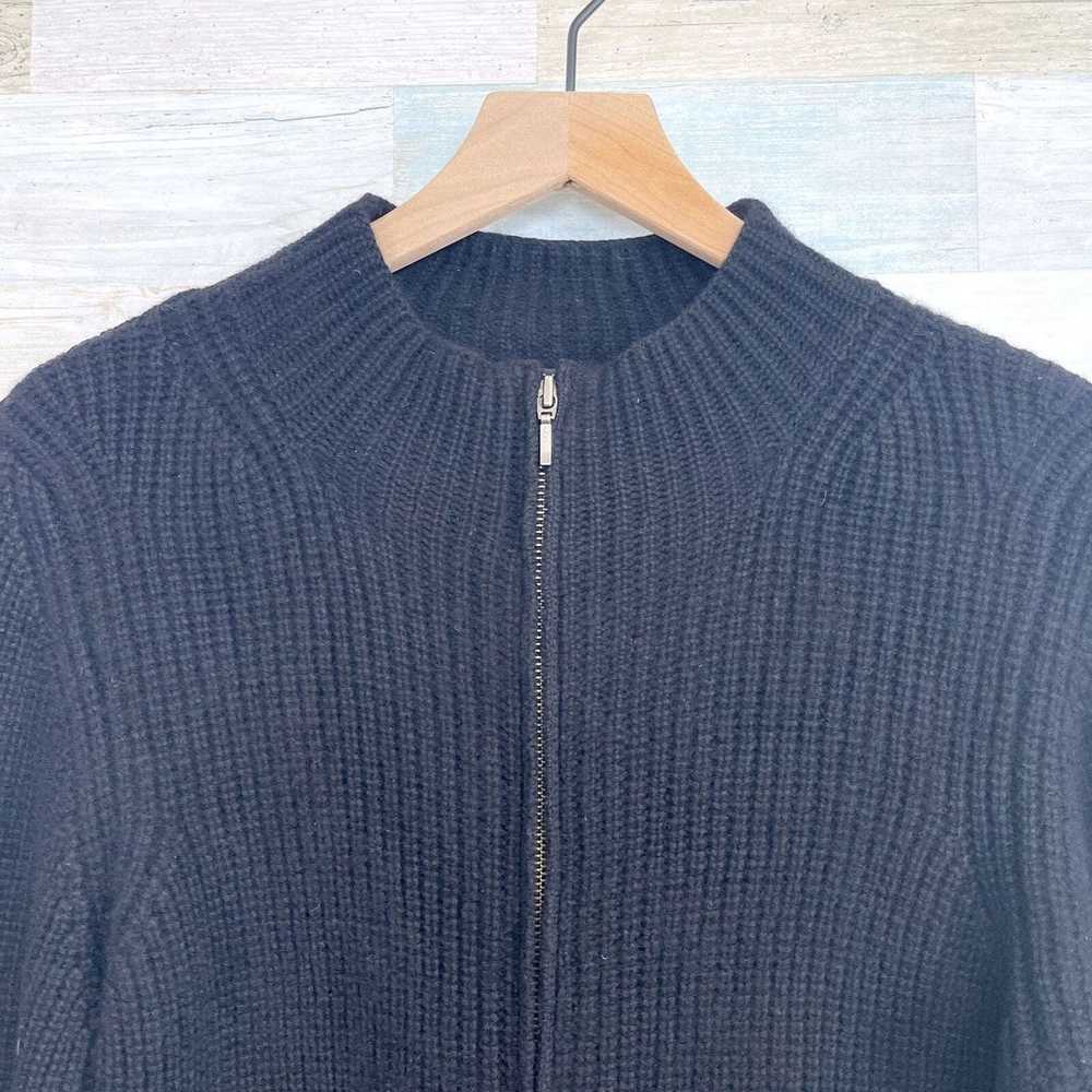Mariele Waithe Cashmere Zip Sweater Jacket Black … - image 2
