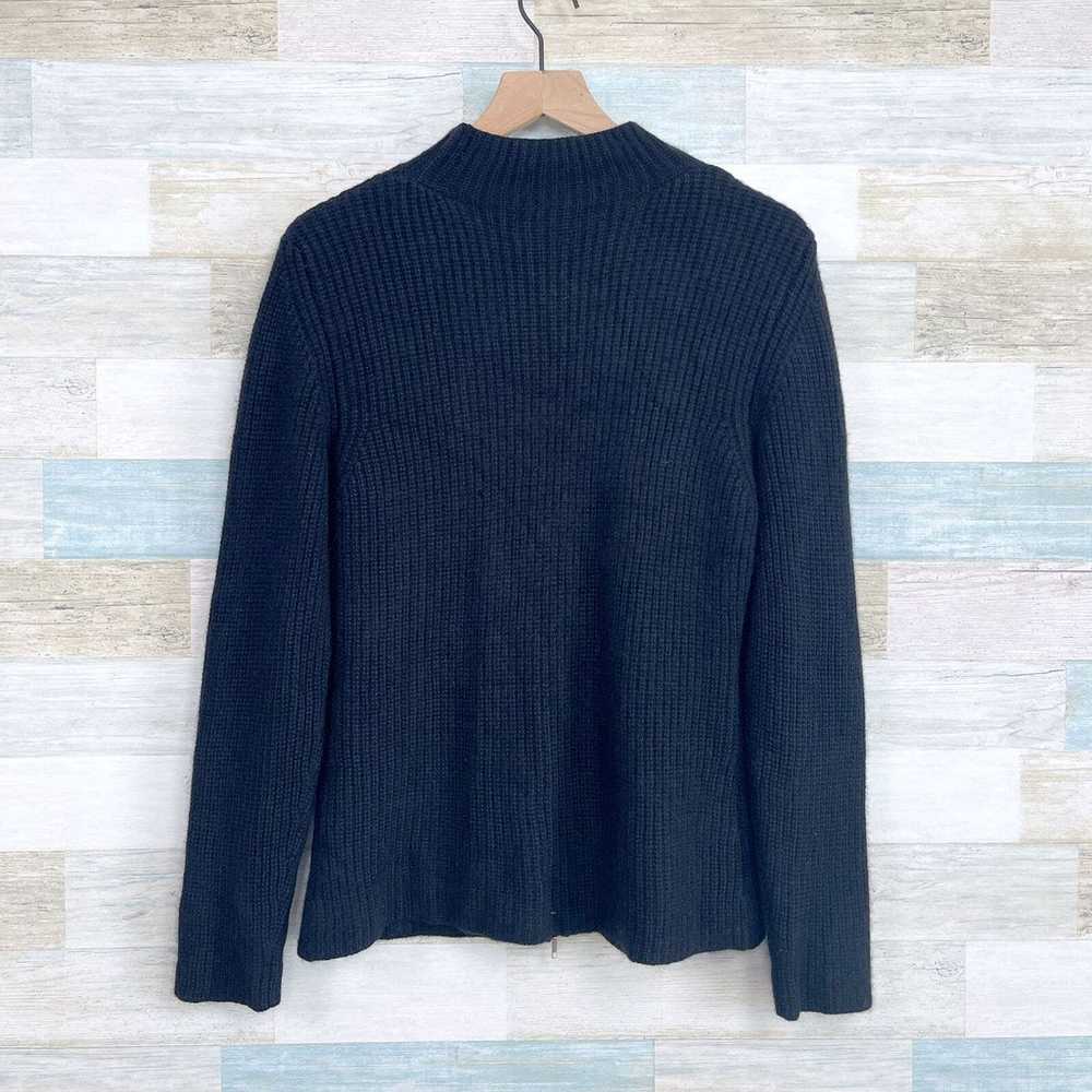 Mariele Waithe Cashmere Zip Sweater Jacket Black … - image 3