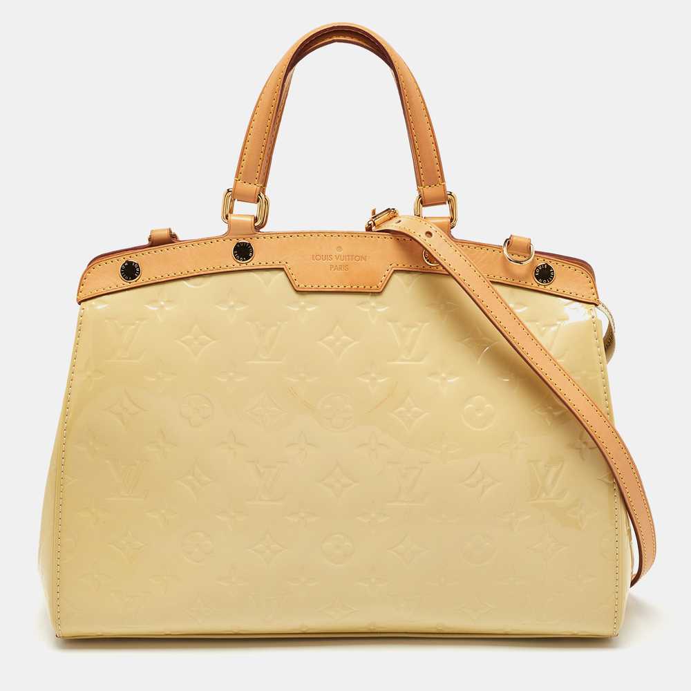 LOUIS VUITTON Citrine Monogram Vernis Brea MM Bag - image 1