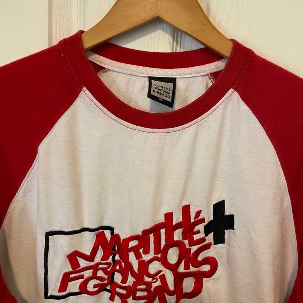 Vintage Y2K Marithe Francois Logo Red And White S… - image 2