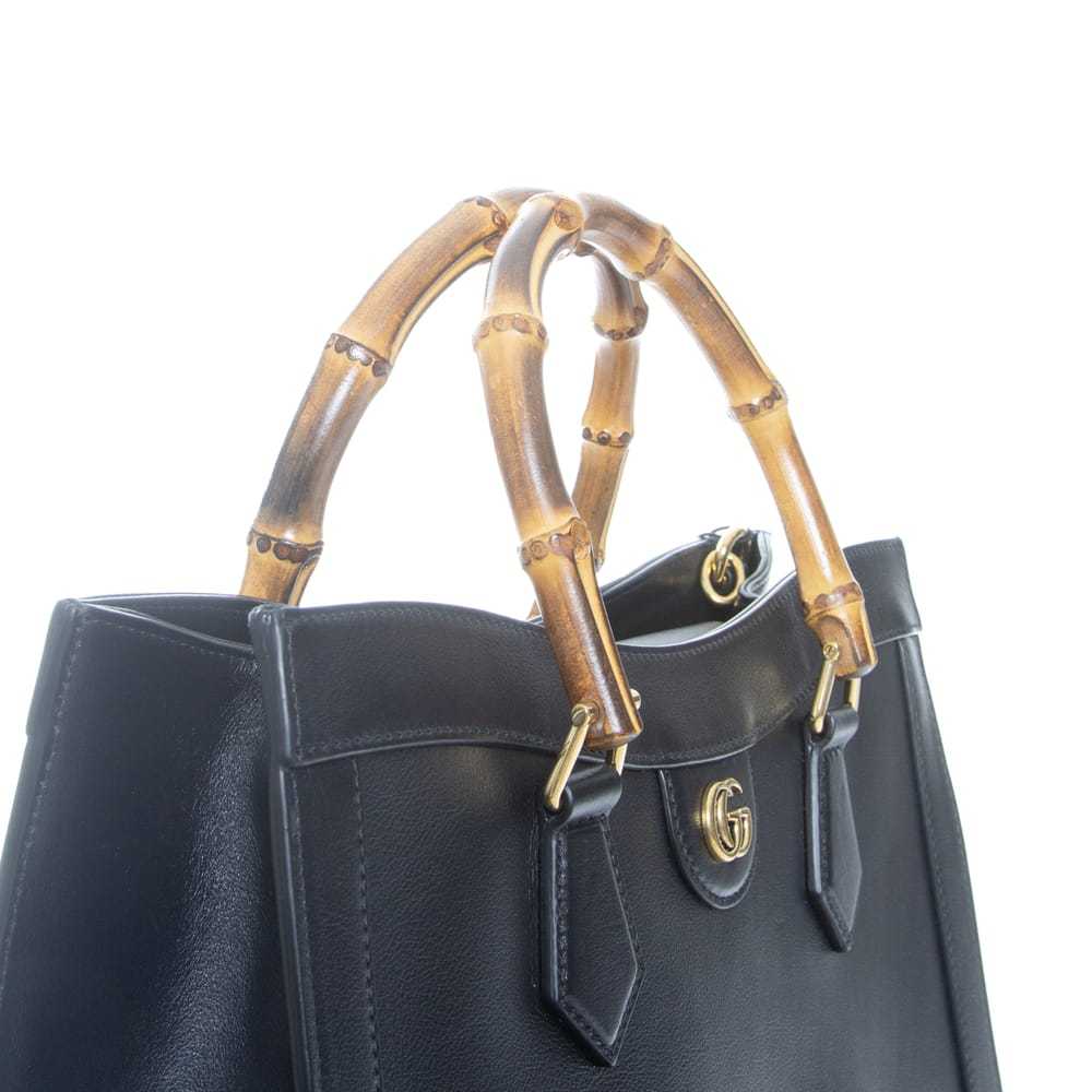 Gucci Diana Bamboo leather handbag - image 7