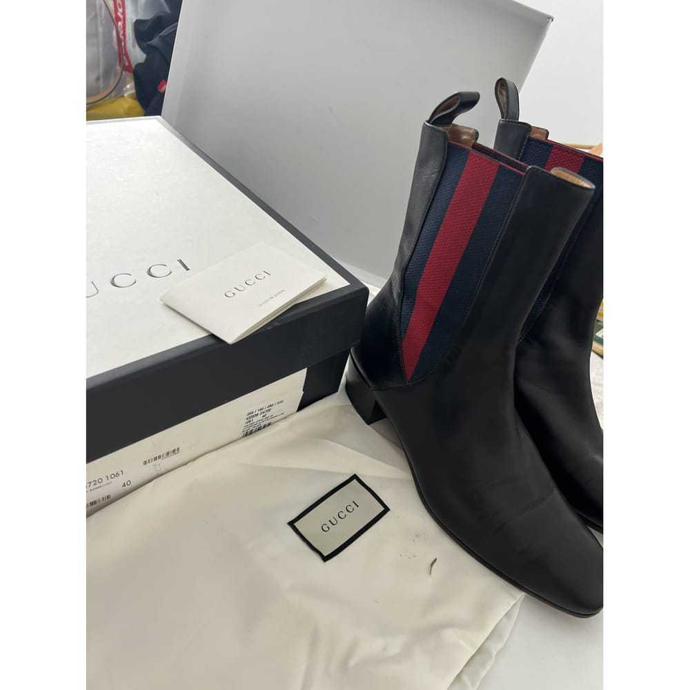 Gucci Leather riding boots - image 2