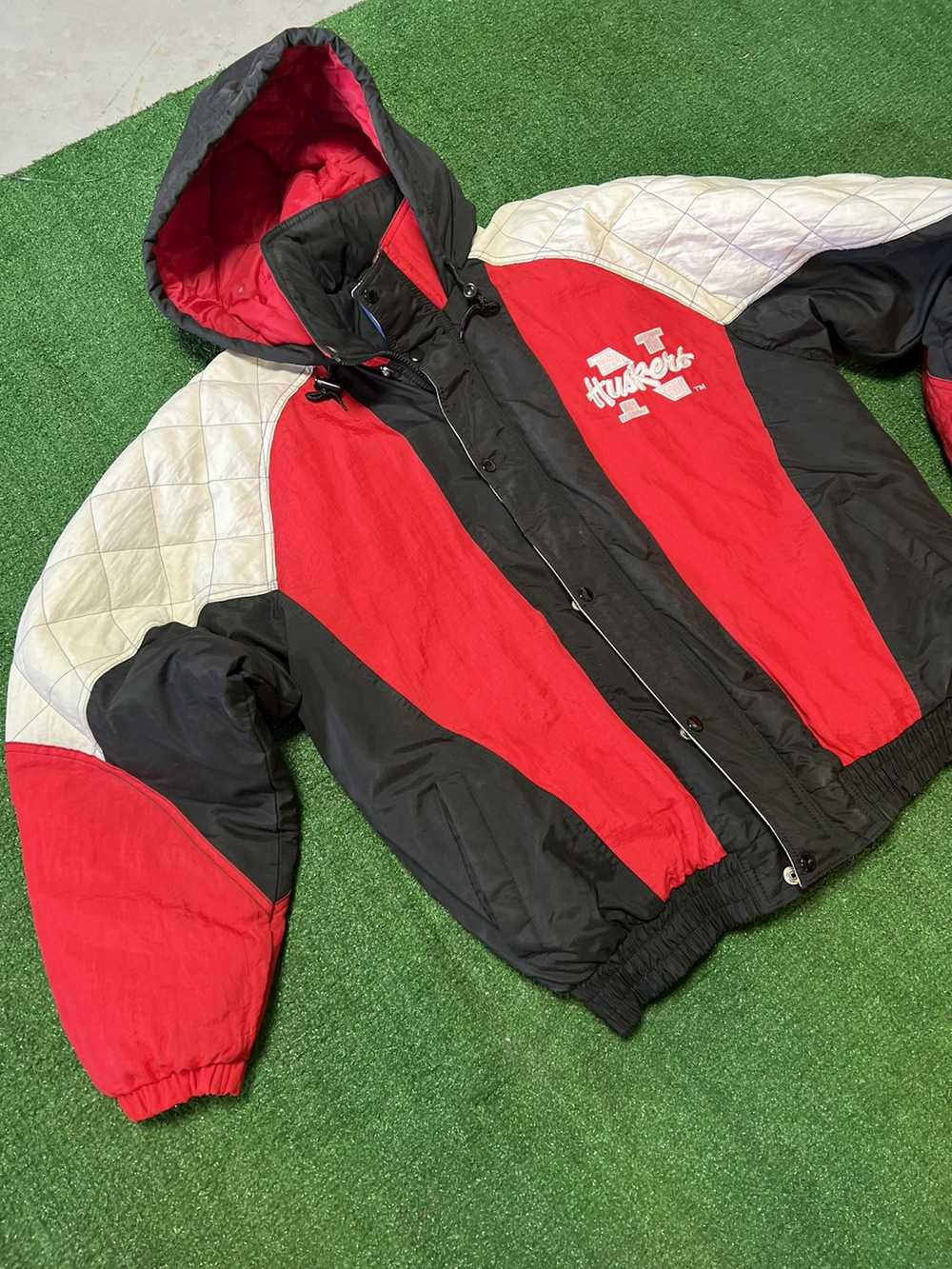 Nebraska × Starter Rare: Quilted zip up “NEBRASKA… - image 6