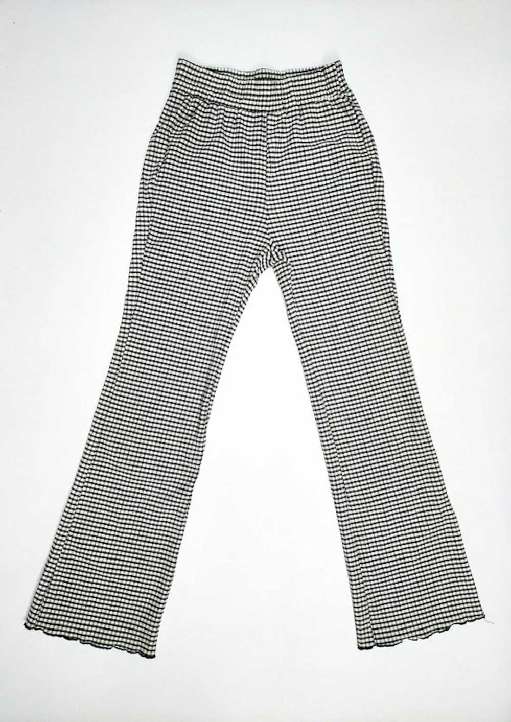 Vintage Black and white checkered trousers Urban … - image 2