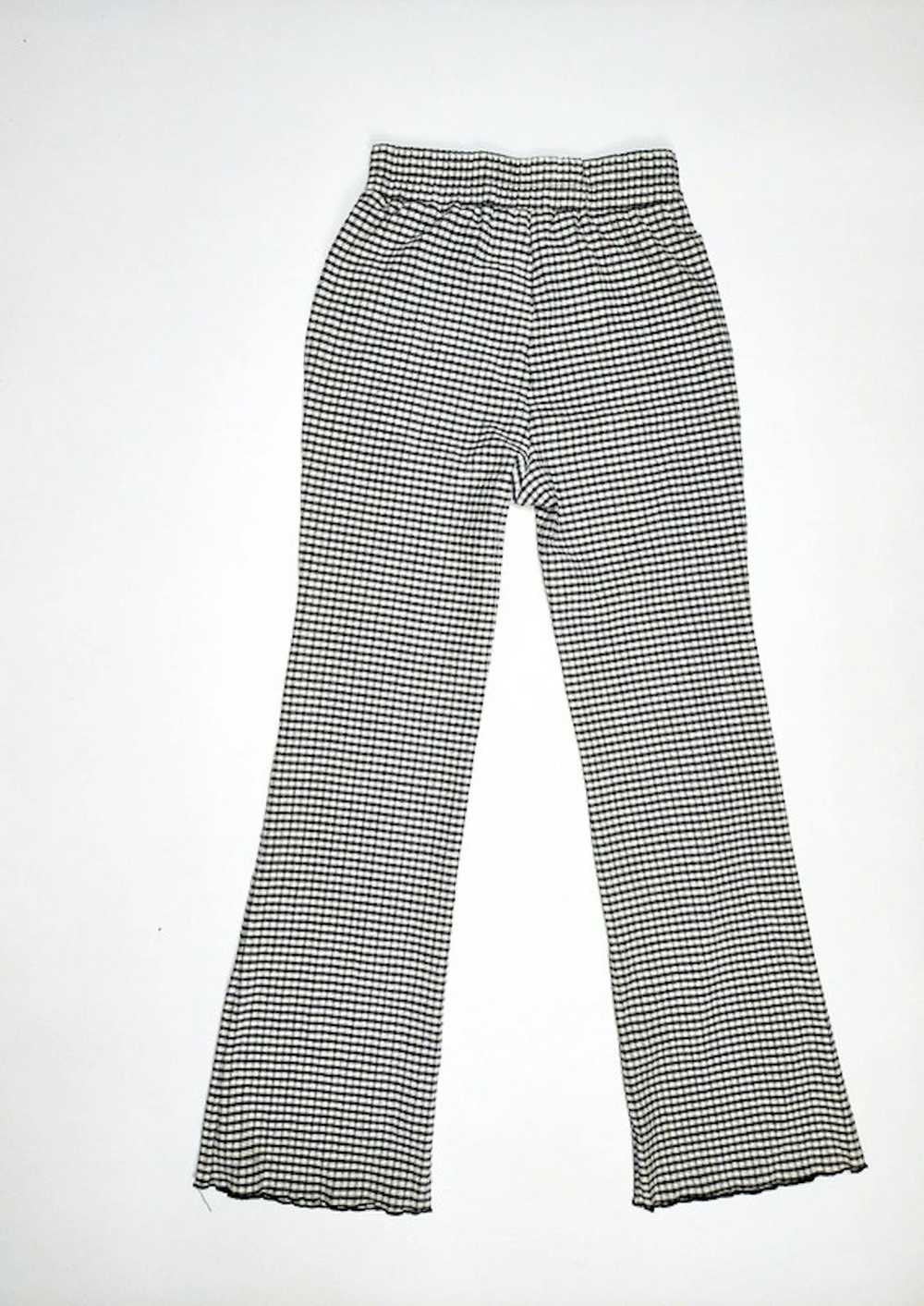 Vintage Black and white checkered trousers Urban … - image 3