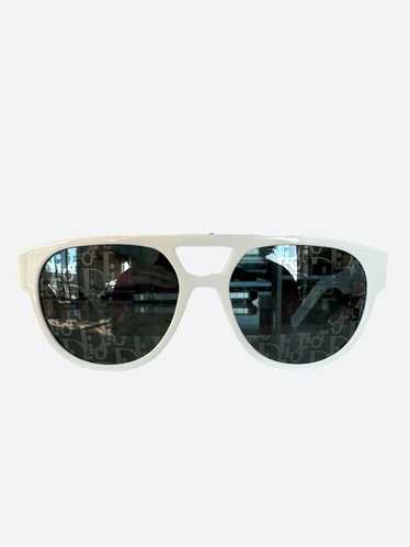 Dior Dior White & Blue Oblique Sunglasses